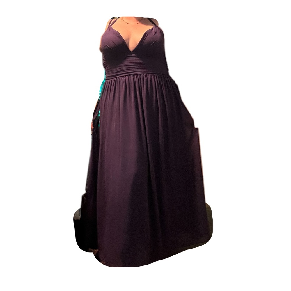 Plum bridesmaids dress